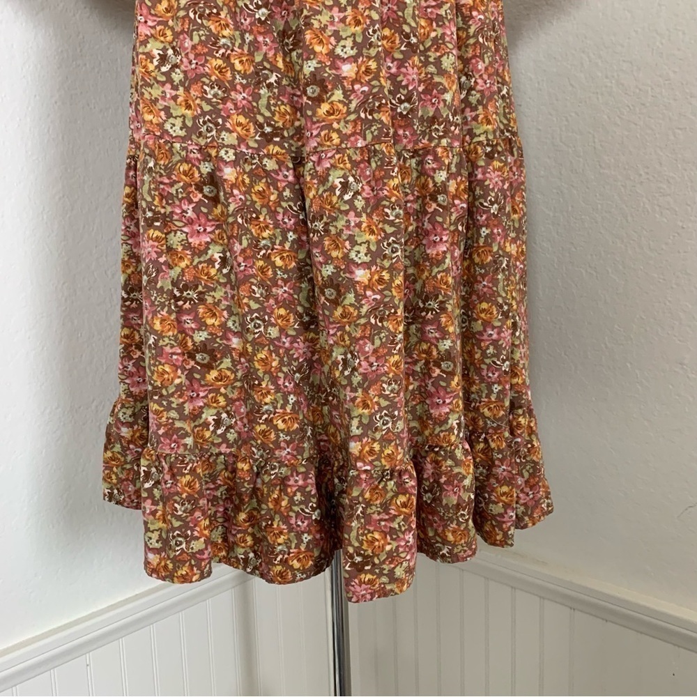 Wild Fable Floral Tiered Mini Dress Women’s M Coquette Cottage Boho Sundress - Picture 15 of 15